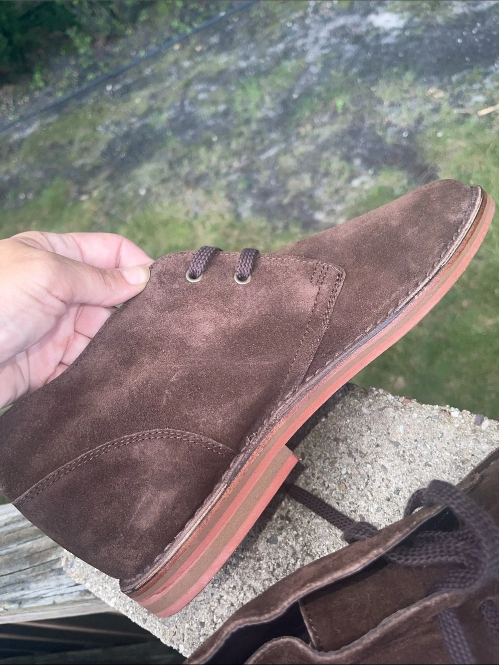Men's Brown Suede ankle Boots - Sleek Lace-Up